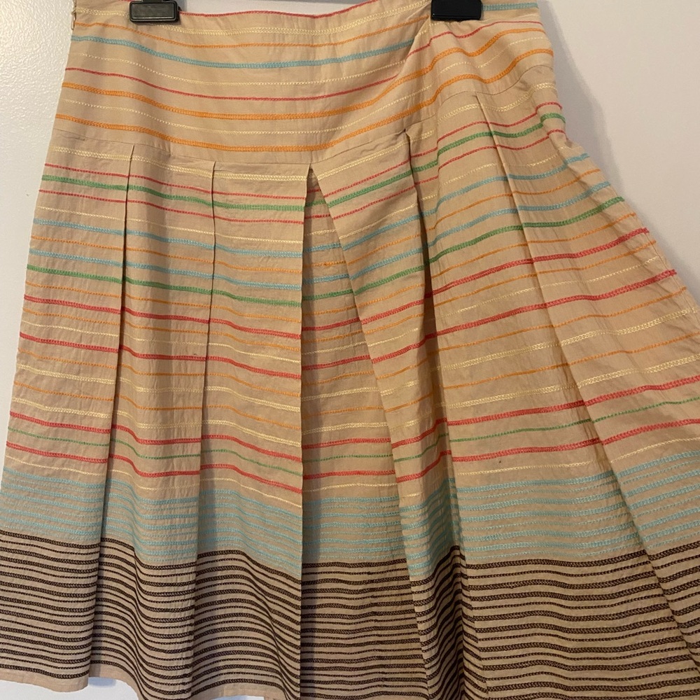 Harold's Multicolor Striped A-Line Skirt